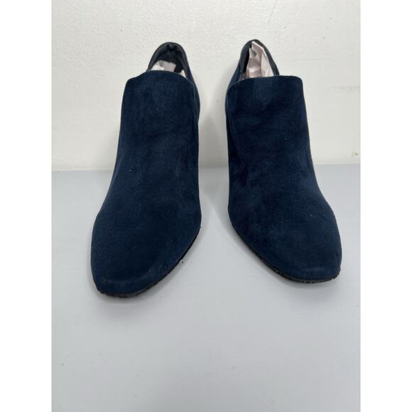 Donald Pliner Dottie Navy Ankle Heel Bootie Women’s Size 10 NWOB - Picture 3 of 9